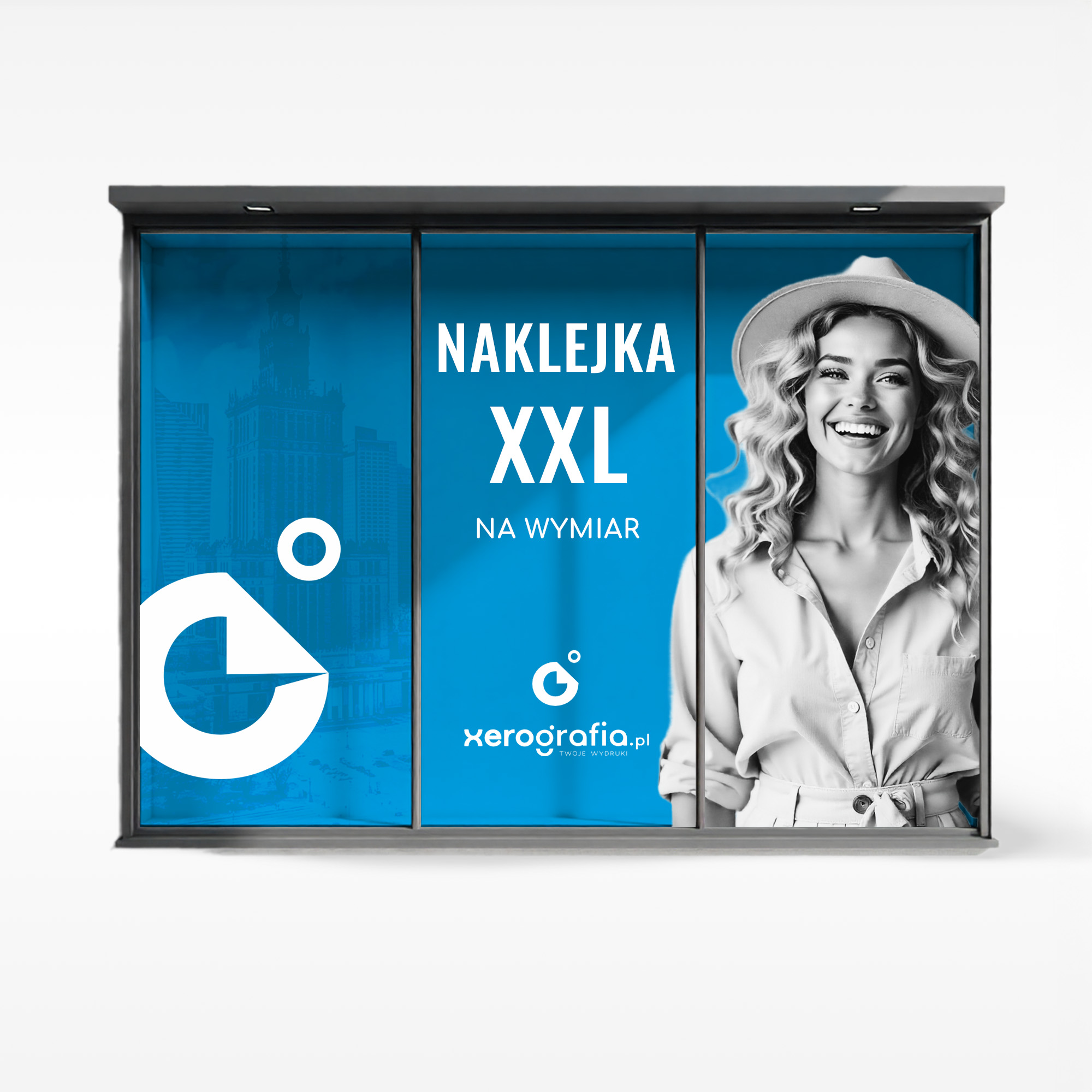 Naklejki na witryny i szyby — trwałe, estetyczne, do promocji sklepu.